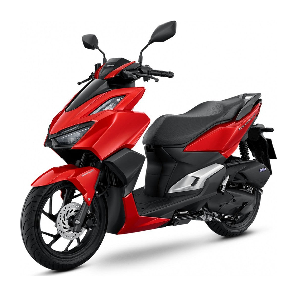 Honda Click 160 in red and black, official photo