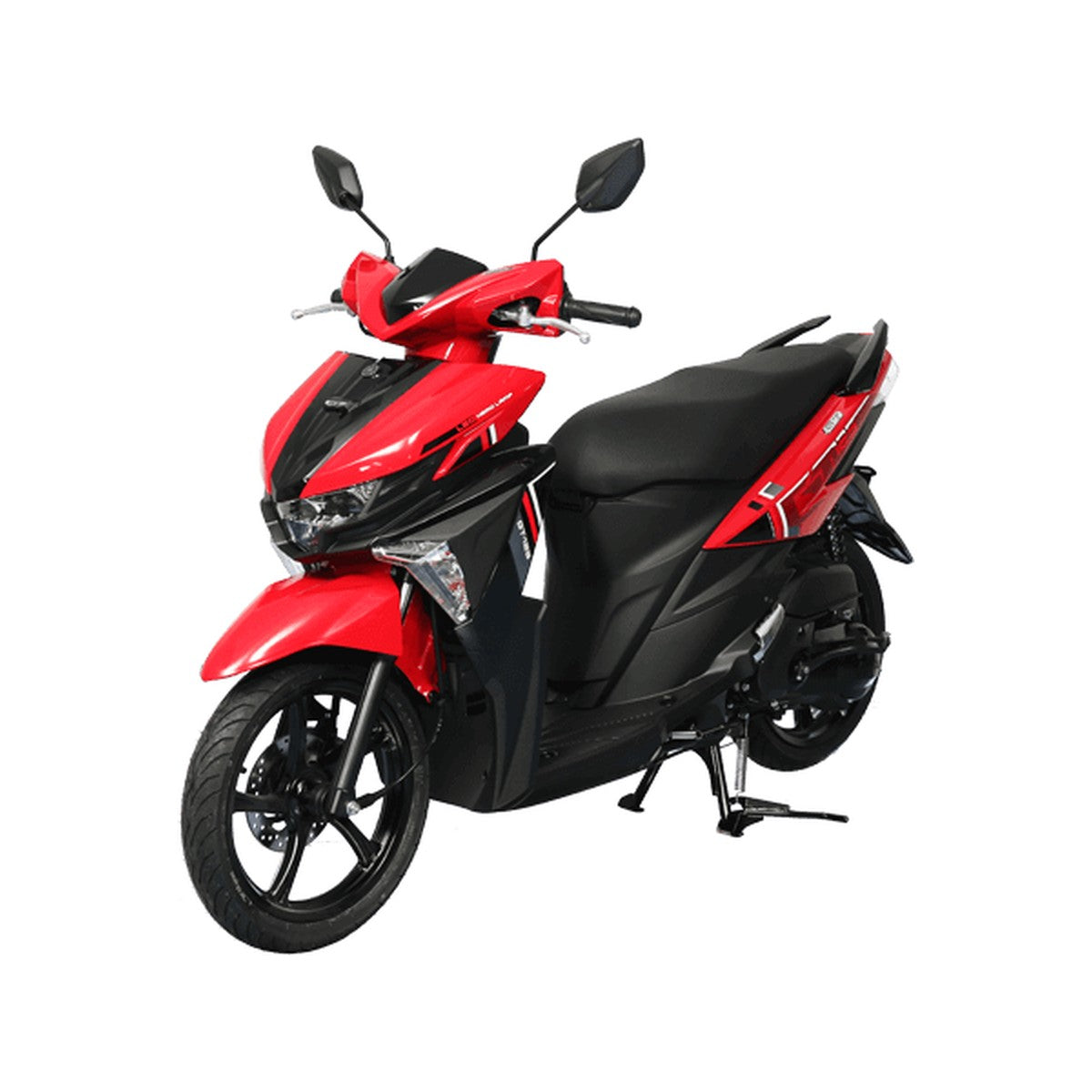 Yamaha GT125 in red and black, official photo