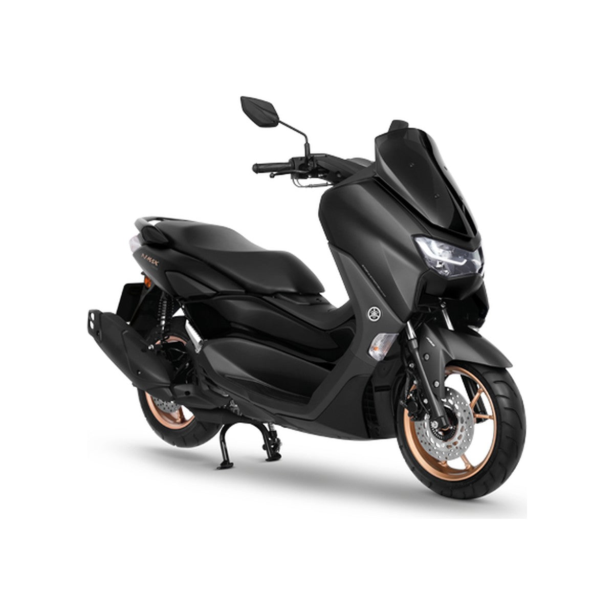 Yamaha NMax 155 in black for rent in Chiang Mai, white background