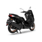 Yamaha NMax 155 in black, rear three-quarter view, official photo