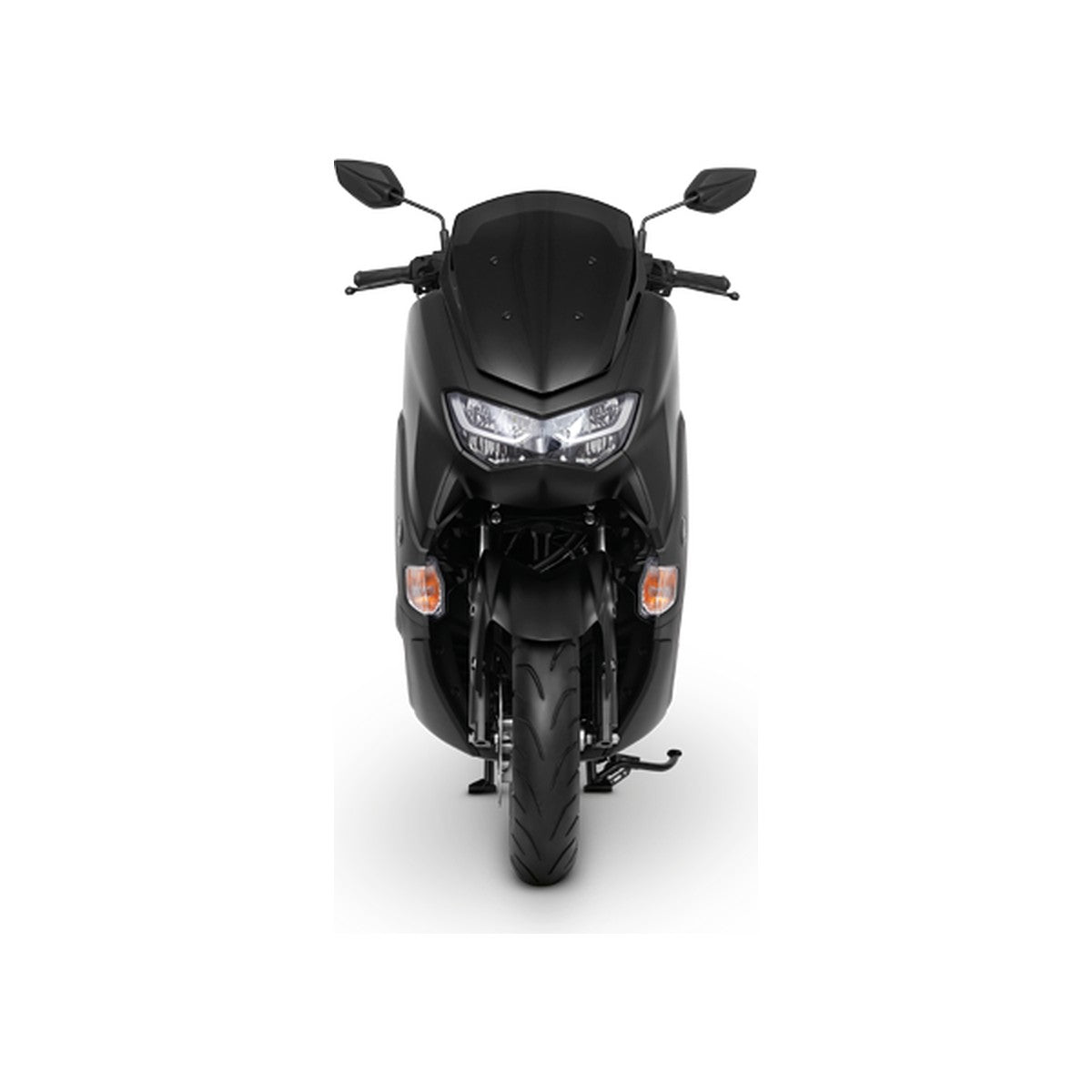 Yamaha NMax 155 in black, front view, official photo